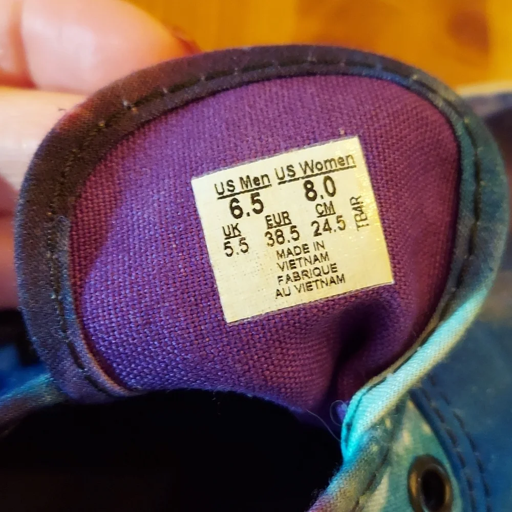 SOLD Galaxy Space Vans! Sz 8 women low top sneakers guc some scuffs adorable! - Picture 3 of 10